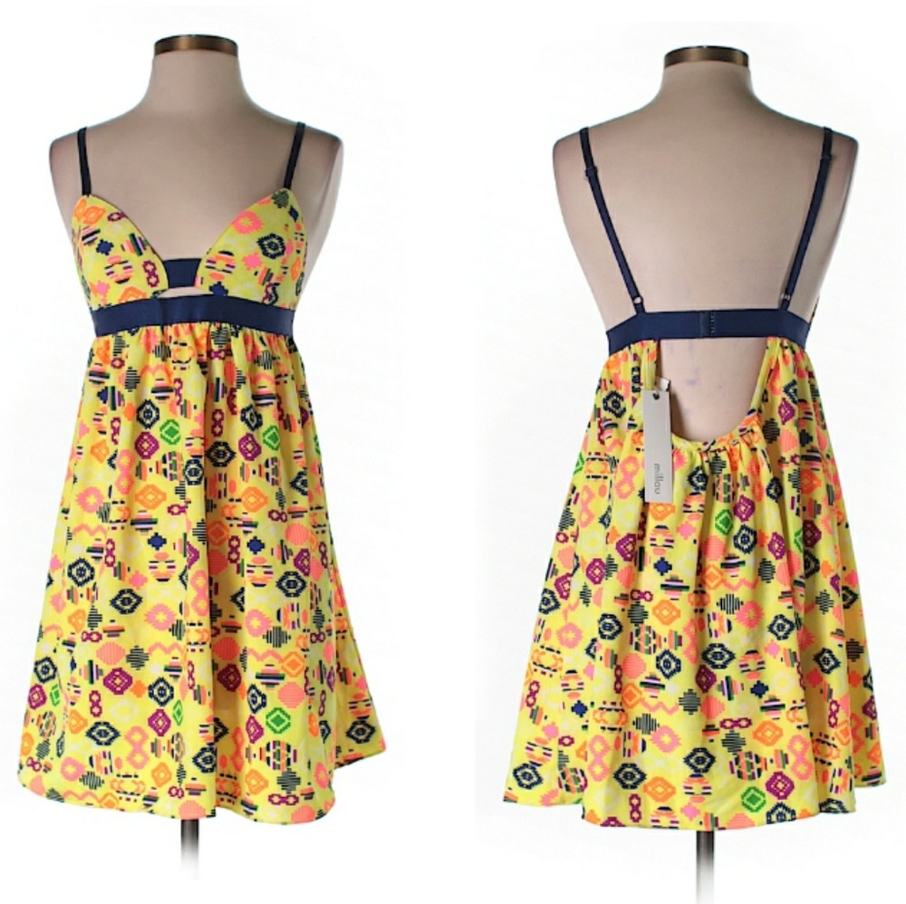 Millau Aztec Print Festival Party Dress